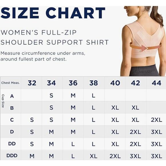 NWT Women's Tommie Copper Sports Bra with Front Zip Sz M - Picture 5 of 12